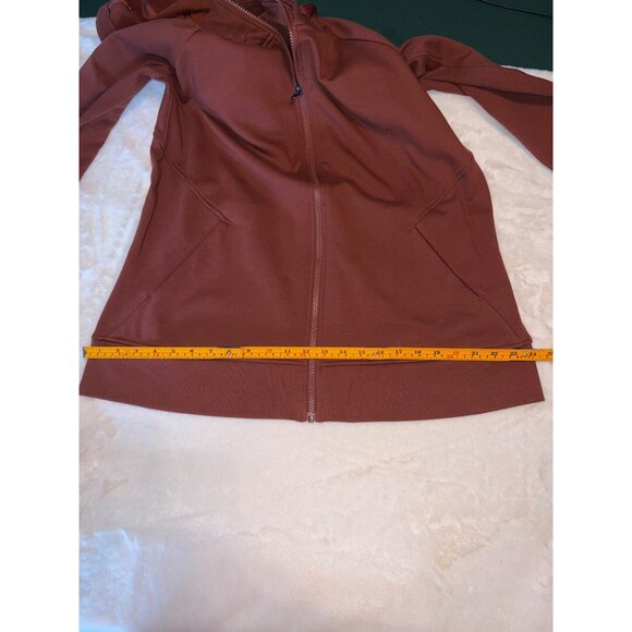 Athleta Triumph Zip Hoodie 1X - Ancient Mahogany Brown Full Zip Sweatshirt - Picture 9 of 9